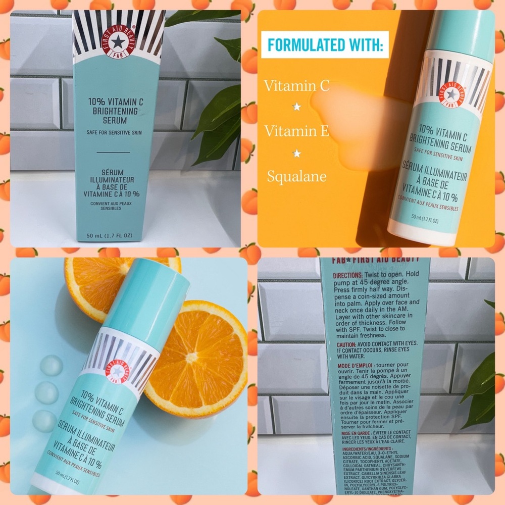 NWT First Aid Beauty Vitamin C Brightening Face Serum BNIB NEW & Sealed GLOWING